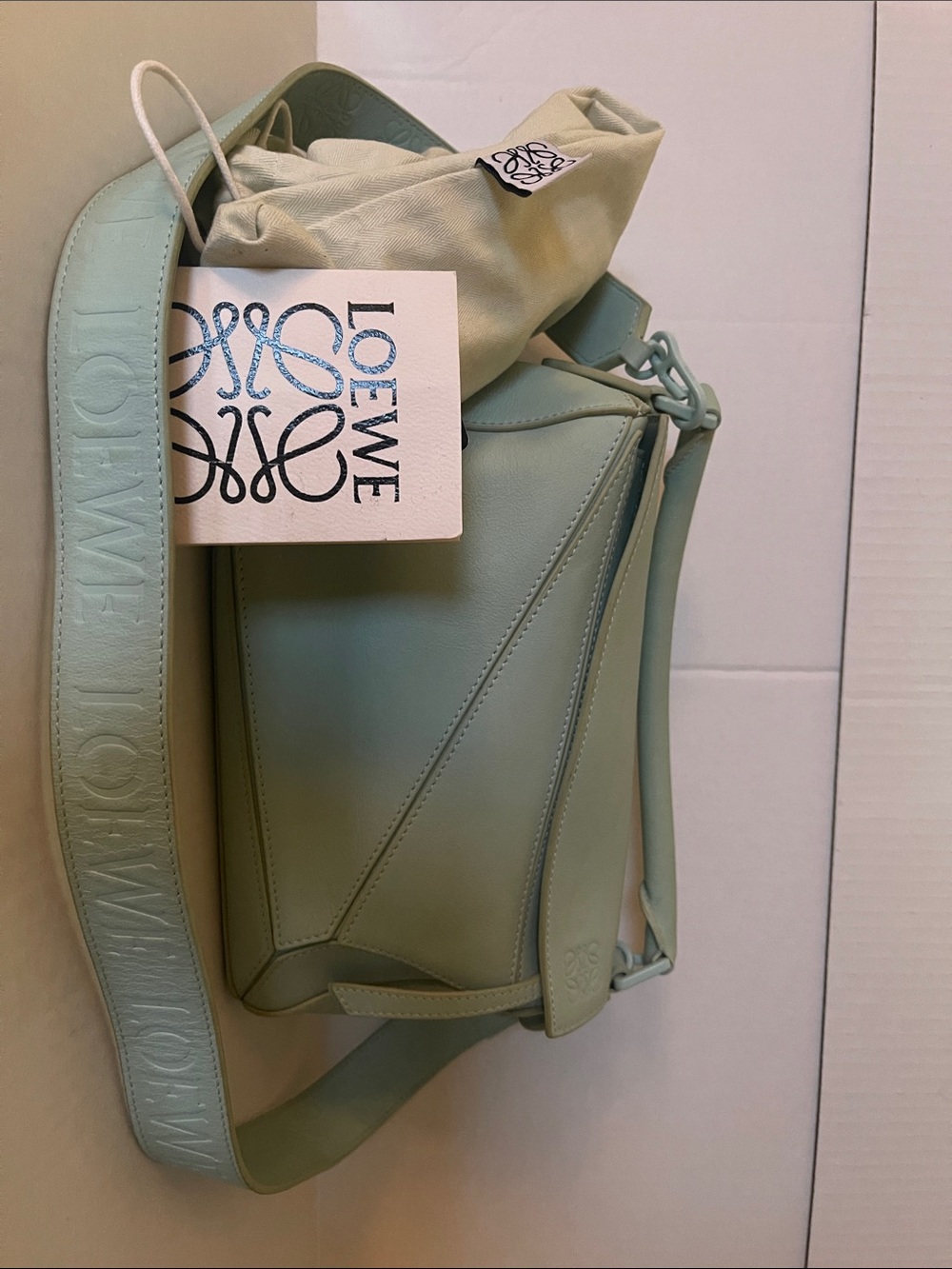 Loewe Puzzle Shoulder Bag in Mint